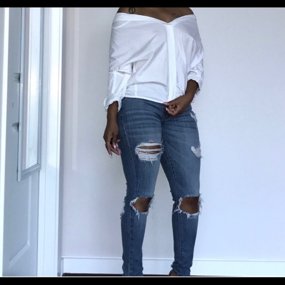 Off the shoulder blouse